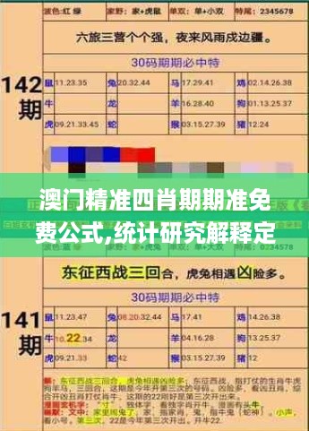澳门精准四肖期期准免费公式,统计研究解释定义_7DM60.269