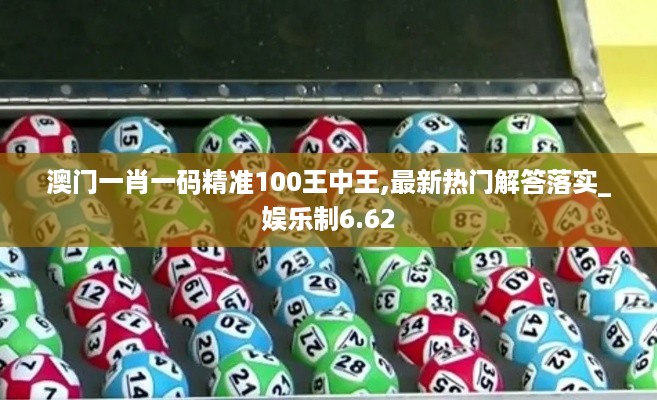 澳门一肖一码精准100王中王,最新热门解答落实_娱乐制6.62