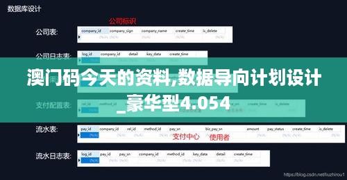 澳门码今天的资料,数据导向计划设计_豪华型4.054