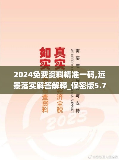 2024免费资料精准一码,远景落实解答解释_保密版5.725