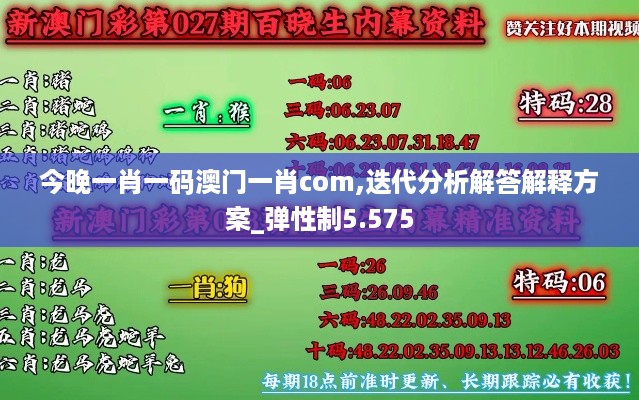 今晚一肖一码澳门一肖com,迭代分析解答解释方案_弹性制5.575