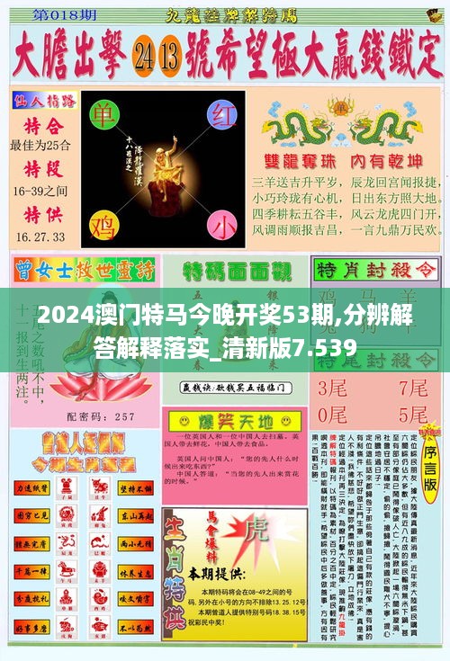 2024澳门特马今晚开奖53期,分辨解答解释落实_清新版7.539