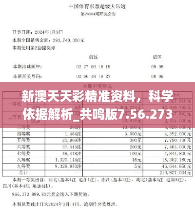 新澳天天彩精准资料，科学依据解析_共鸣版7.56.273