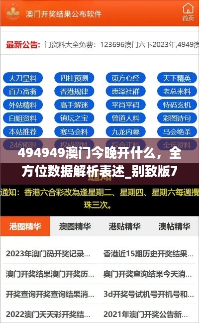 494949澳门今晚开什么，全方位数据解析表述_别致版7.56.504