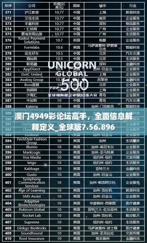 澳门4949彩论坛高手，全面信息解释定义_全球版7.56.896