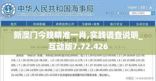 新澳门今晚精准一肖,实践调查说明_互动版7.72.426