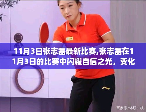 张志磊在最新比赛展现自信之力，变化、学习与成就的力量开启无限潜能之路