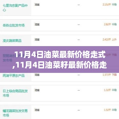 11月4日油菜及油菜籽价格走势分析与预测