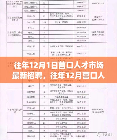 往年12月营口人才市场最新招聘概览及活动介绍