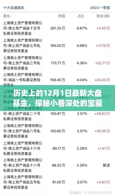 探秘大盘基金背后的宝藏，一家隐藏在小巷深处的特色基金小店。