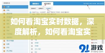 深度解析淘宝实时数据，洞悉市场动态的关键技能指南