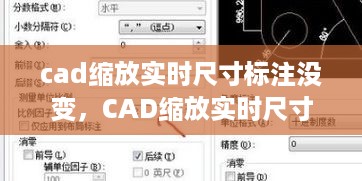 CAD缩放实时尺寸标注不变的原因与解决方案探究