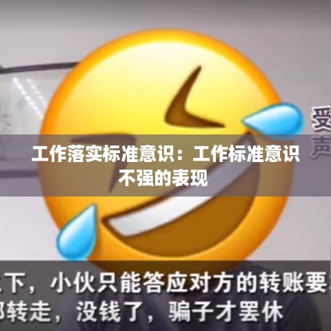工作落实标准意识：工作标准意识不强的表现 
