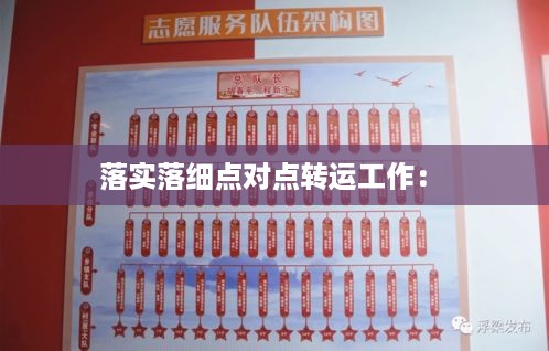 落实落细点对点转运工作： 