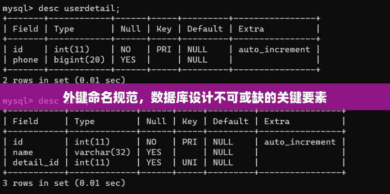 外键命名规范，数据库设计不可或缺的关键要素