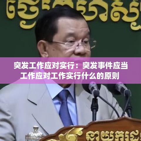 突发工作应对实行：突发事件应当工作应对工作实行什么的原则 