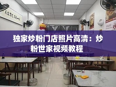 独家炒粉门店照片高清：炒粉世家视频教程 