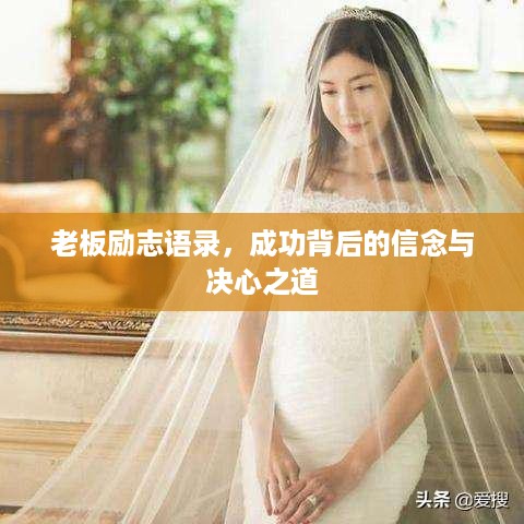 老板励志语录，成功背后的信念与决心之道
