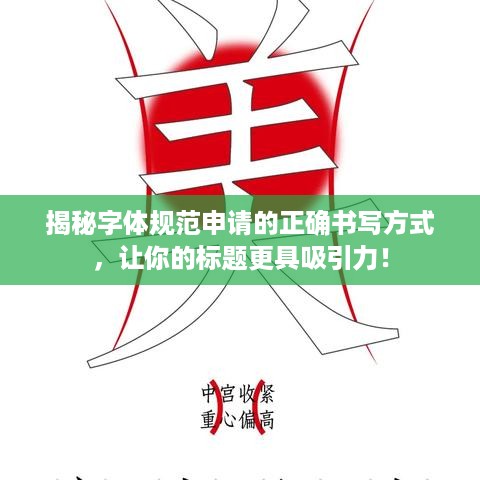 揭秘字体规范申请的正确书写方式，让你的标题更具吸引力！