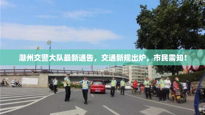 潮州交警大队最新通告，交通新规出炉，市民需知！