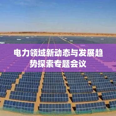 电力领域新动态与发展趋势探索专题会议