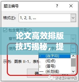 论文高效排版技巧揭秘，提升效率，轻松排版！