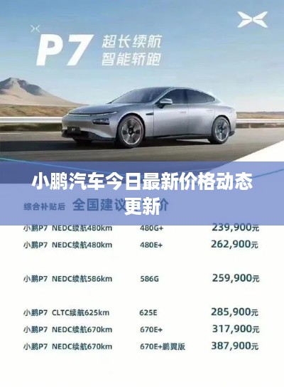 小鹏汽车今日最新价格动态更新