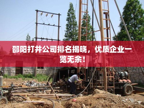 邵阳打井公司排名揭晓，优质企业一览无余！