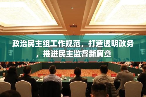政治民主组工作规范，打造透明政务，推进民主监督新篇章