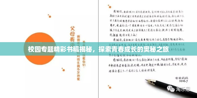 校园专题精彩书稿揭秘，探索青春成长的奥秘之旅