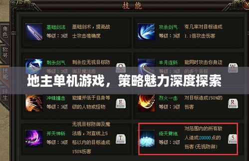 地主单机游戏，策略魅力深度探索