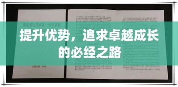 提升优势，追求卓越成长的必经之路