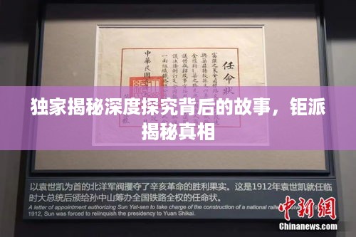 独家揭秘深度探究背后的故事，钜派揭秘真相