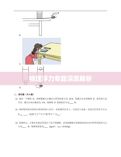 物理浮力专题深度解析
