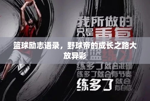 篮球励志语录，野球帝的成长之路大放异彩