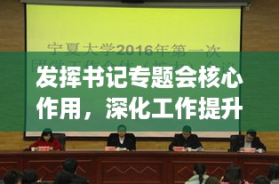 发挥书记专题会核心作用，深化工作提升效率