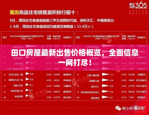 田口房屋最新出售价格概览，全面信息一网打尽！